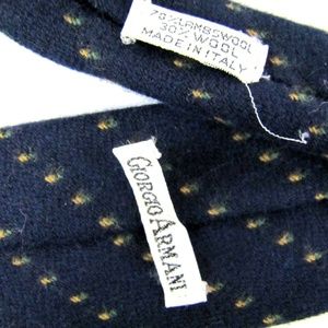 Vintage GIORGIO ARMANI Lambs Wool Tie 3" Slim Gray